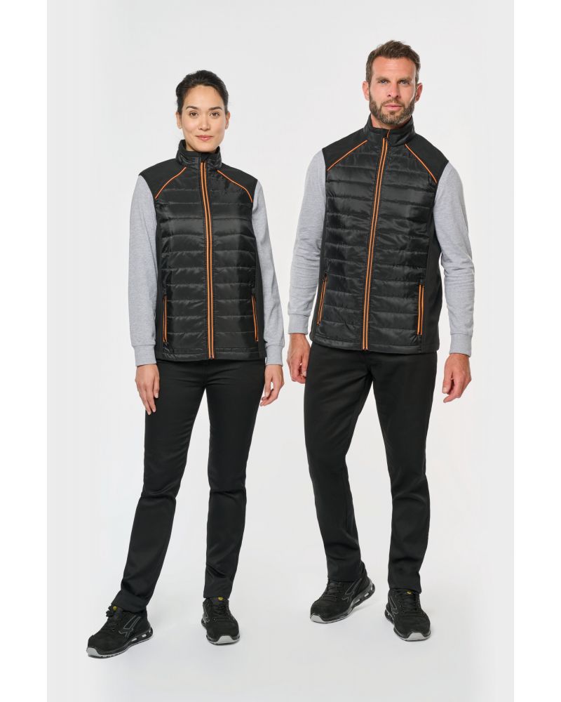  Bodywarmer bi-matière unisexe