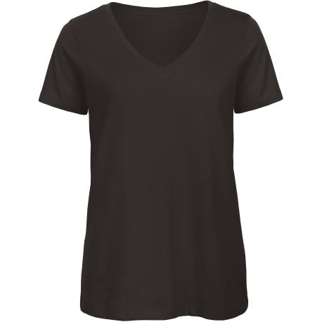 T-shirt col V en coton BIO